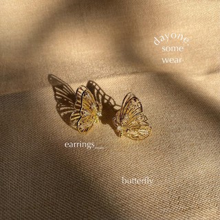 dayone.somewear🔍 ต่างหู earring / butterfly🦋