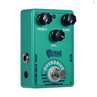 แป้นเหยียบเอฟเฟคกีตาร์ Dolamo D-12 Overdrive พร้อมตัวควบคุมระดับเสียงแหลม ออกแบบตามทรูบายพาส สําหรับไฟฟ้า