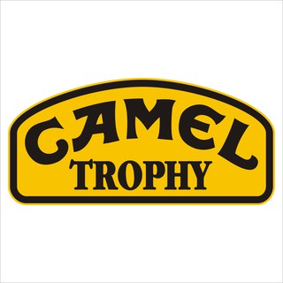 camel สติกเกอร์ pvc กันน้ำ มีขอบชาว ขนาด 4.5x9.5 cm ราคา 19 บาท