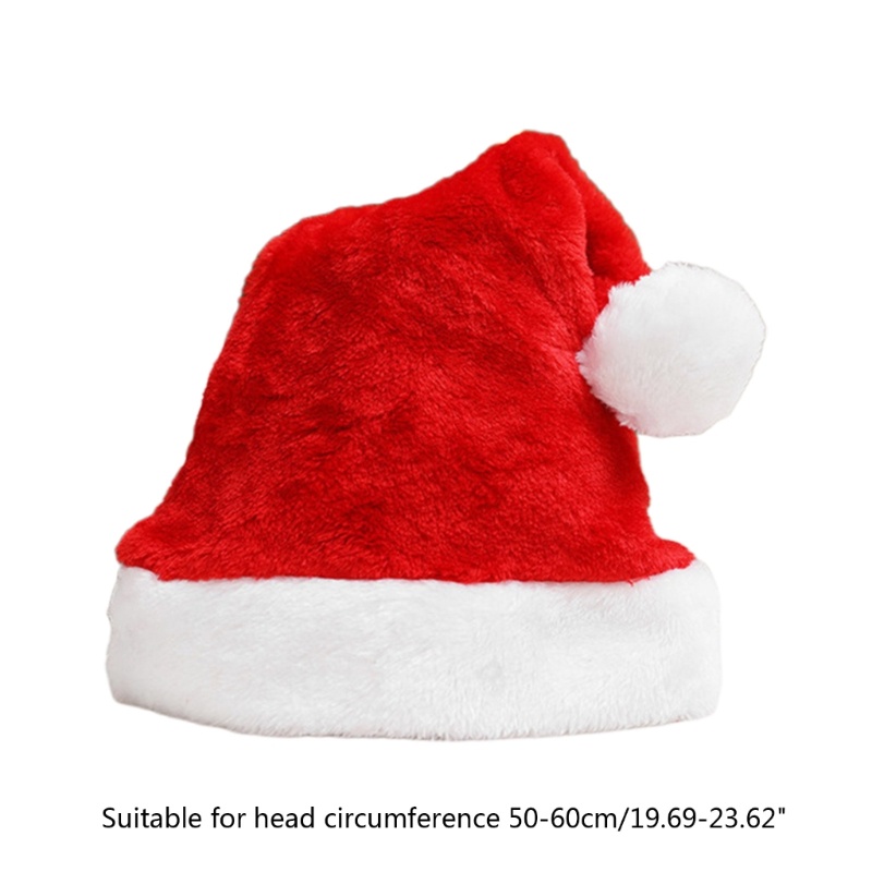 หมวกซานต้าคลอส-ผ้ากํามะหยี่-ใส่สบาย-เหมาะกับเทศกาลคริสต์มาส-สําหรับผู้หญิง-และผู้ชาย
