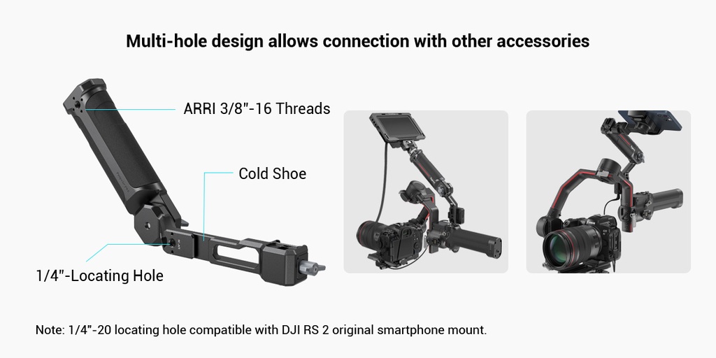Smallrig ปรับสลิง Dual Handgrip สําหรับ DJI RS 4 Mini/DJI RS 2/RSC 2 ...