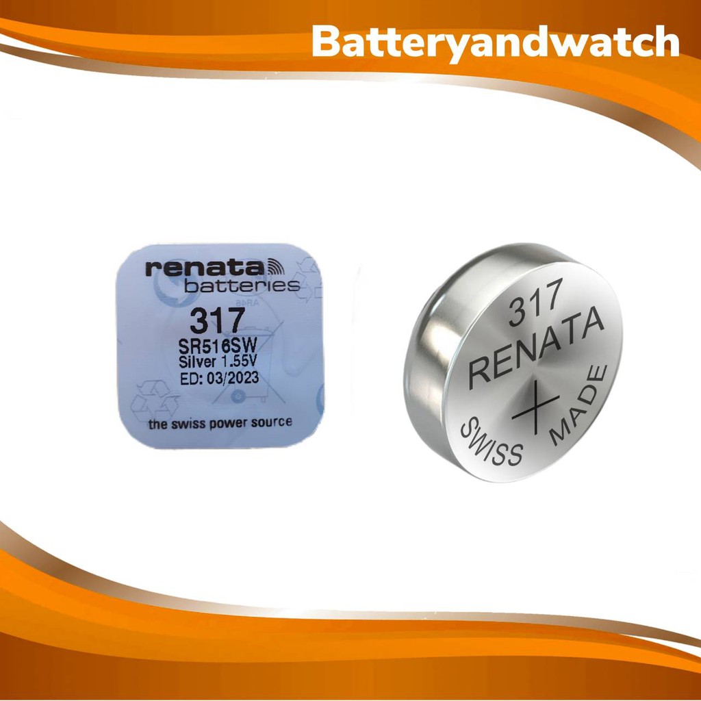 ถ่านกระดุม-ถ่านนาฬิกา-แพ็ค-1-เม็ด-renata-317-sr516sw-516-1-55v-ของเเท้รับประกัน-swiss-made