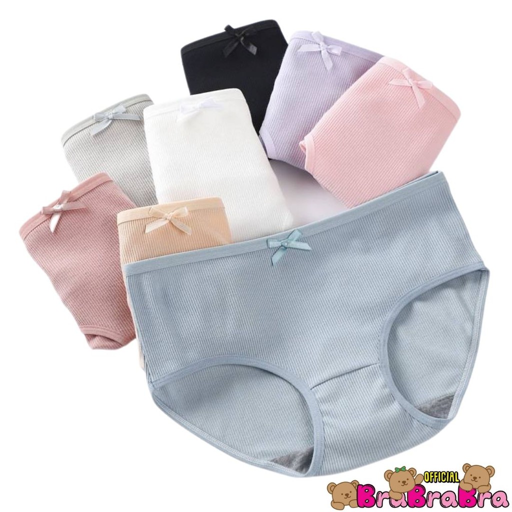 ภาพหน้าปกสินค้า𝑩𝒓𝒂𝑩𝒓𝒂𝑩𝒓𝒂 ️  p-037 pastel panties กางเกงใน สีพาสเทล น่ารัก จากร้าน brabrabra.official บน Shopee