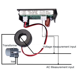 ภาพขนาดย่อของภาพหน้าปกสินค้าโวลต์มิเตอร์แอมมิเตอร์ดิจิตอล Ac50-500 / 0-600V Led แสดงผลโวลต์แอมป์เครื่องวัดแรงดันไฟฟ้า จากร้าน mairana.th บน Shopee ภาพที่ 7