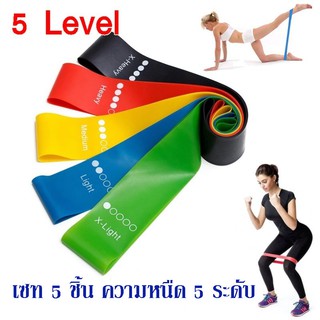 สินค้า ผ้ายืดออกกำลังกาย ยางยืดวงแหวน  ความหนืด 5 ระดับ 1192/5