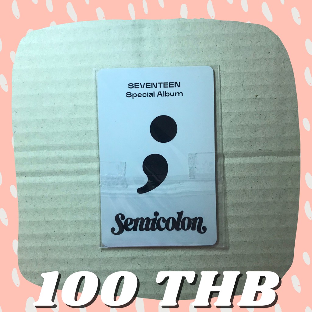 พร้อมส่ง-การ์ดแท้-การ์ดจากบั้ม-seventeen-semicolon-มินกยู-k-pop