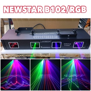 ไฟดิสโก้เลเซอร์ 4หัว 4สี.5สี (กดตัวเลือก) NEW STAR B102rgb/4  disco laser light