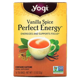 ขายแยกซอง 2กรัม Yogi Tea, Perfect Energy, Vanilla Spice
