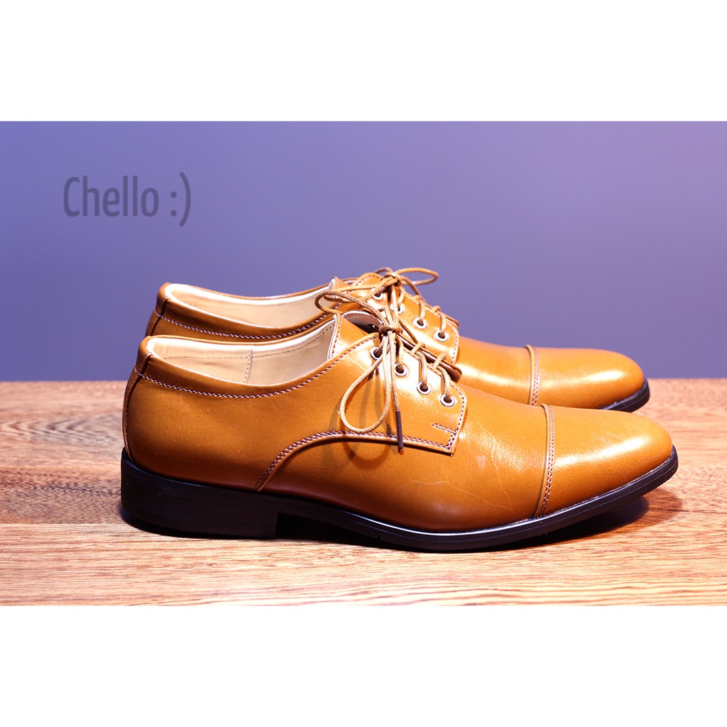 chello-รองเท้าหนัง-cap-toe-derby-shoes-in-beige-รุ่น-slu047-3