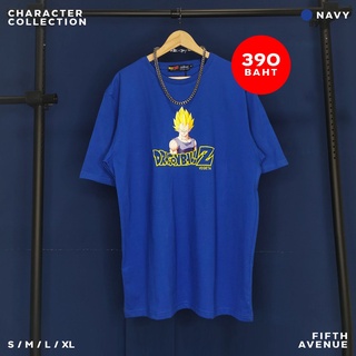 🟠เสื้อยืดดราก้อนบอล DragonBallZ🐉Charactor-VEGETA-BK / เบจิต้า-สีน้ำเงิน