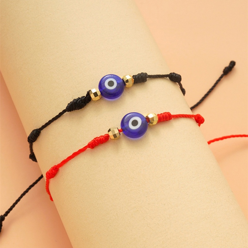 ชุดสร้อยข้อมือสร้อยข้อมือ-evil-eye-charm-แบบปรับได้-lucky-string