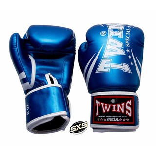 สินค้า Twins Special Boxing Gloves FBGVS3 TW6 Blue Metallic