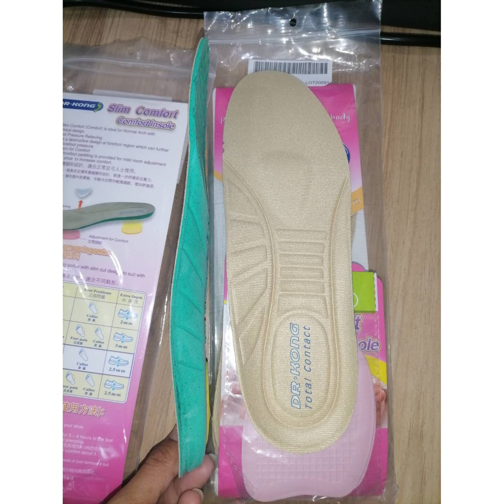 dr-kong-prohealthy-comfort-insole-แผ่นรองเท้าสำหรับรองเท้าผู้หญิง