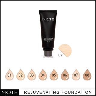 NOTE COSMETICS REJUVENATING FOUNDATION 02 NATURAL BEIGE