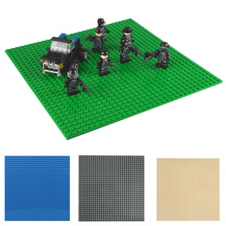 บล็อกฐานตัวต่อ แผ่นฐานบล็อกตัวต่อ Baseplate ขนาด 25.25*25.5 ซม. ของเล่นเด็ก 32x32 จุด