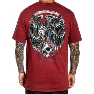 เสื้อยืดโอเวอร์ไซส์เสื้อยืดแขนสั้น ผ้าฝ้าย พิมพ์ลาย Sullen Free Reign พรีเมี่ยม สไตล์เรโทร สําหรับผู้ชายS-3XL