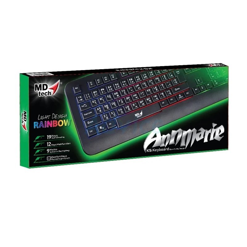 USB Keyboard MD-TECH (K-5) Black | Shopee Thailand