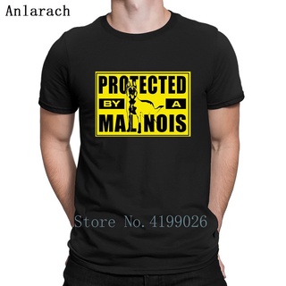 เสื้อครอปสายฝอ - itH☫✁❁เบลเยียมเชพเพิร์ด Malinois เสื้อยืดสไตล์สร้างสรรค์แปลกประหลาดผ้าฝ้ายอย่างเป็