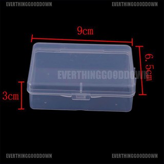 Evgd♚กล่องพลาสติกใส ทรงสี่เหลี่ยม ขนาด 9 ซม.*6.5 ซม.*3 ซม. สําหรับเก็บของ