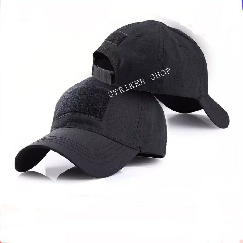 ราคาและรีวิวหมวกแก๊ปสีดำ(ร้านไทย) หมวกทหารมีเวลโคร ตีนตุ๊กแก TACTICAL CAP