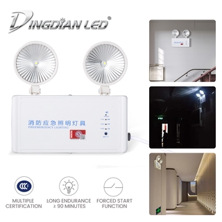 ภาพขนาดย่อของภาพหน้าปกสินค้าDingDian LED AC220V 3W ไฟฉุกเฉิน ชาร์จไฟมี 2 หัวสำหรับห้างสรรพสินค้า, โรงเรียน, หอพัก, อาคารสำนักงาน จากร้าน qa5155t5r4 บน Shopee