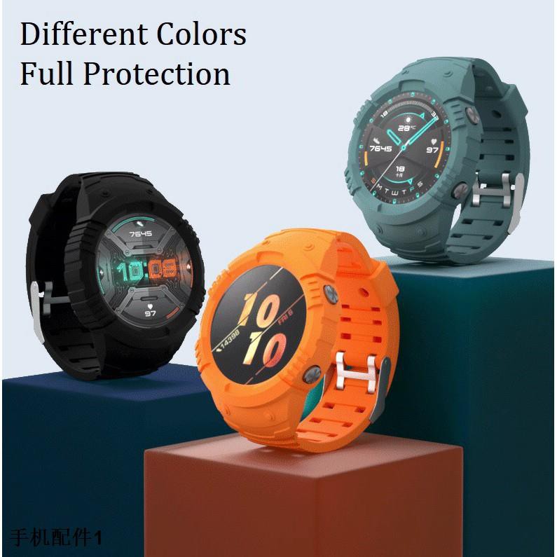 new-huawei-watch-gt2-46mm-เคส-สายนาฬิกา-honor-magic-2-case-strap-sports-rubber-soft-gt-protection-frame-shockpr