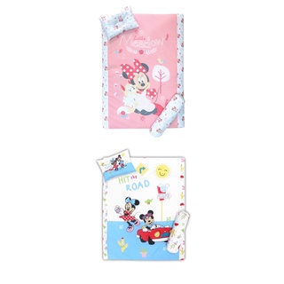 (ยิ่งซื้อ ยิ่งลด) Disney คละลาย เซ็ตปิกนิกพร้อมหมอนหลุม หมอนข้าง ไซส์ S ขนาด 28" x 36"