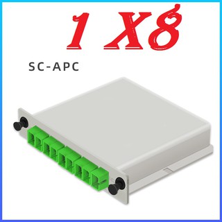 สินค้า SPLITTER FIBER OPTIC SC/APC 1x8 (แบบกล่อง) อุปกรณ์สำหรับแยกแสงไฟเบอร์ออฟติก ชนิดหัวเชื่อมต่อแบบ SC/APC