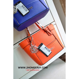 กระเป๋า Guess Tote Bag หนัง สีสวย ลายคลาสิค ทรง Tote