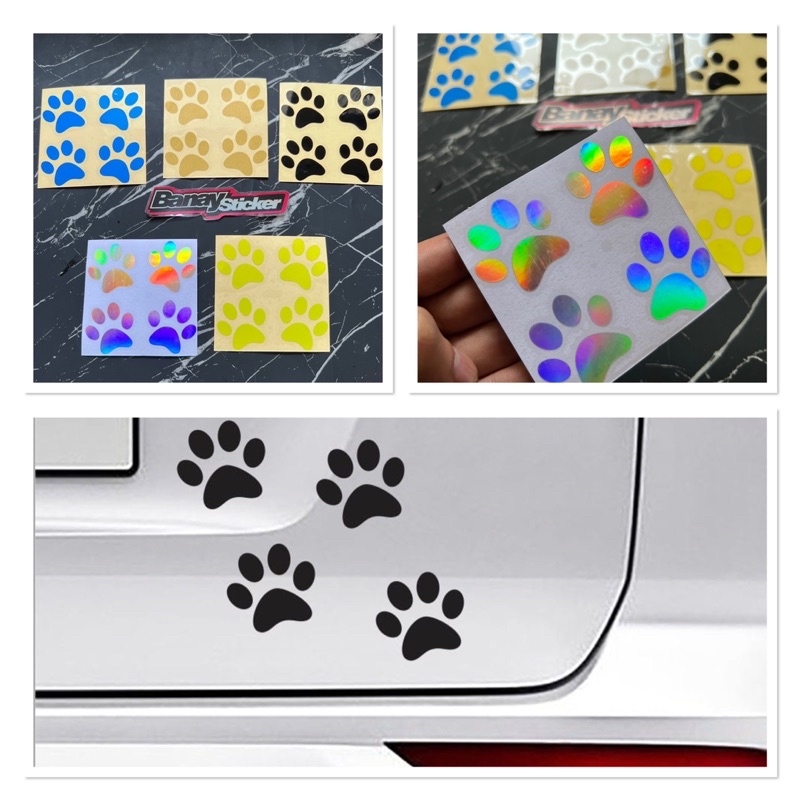 CAT FOOT STICKER CONTAINS 4 ตัด | Shopee Thailand