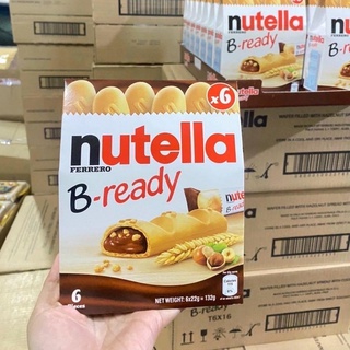 ภาพหน้าปกสินค้าNutella B-ready 6 ชิ้น เวเฟอร์อบกรอบสอดไส้นูเทลล่า ที่เกี่ยวข้อง