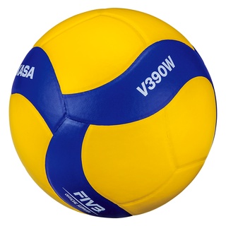 ลูกวอลเลย์บอล ยี่ห้อ MIKASA (มิกาซ่า) รุ่น V390W หนังอัด PVC
