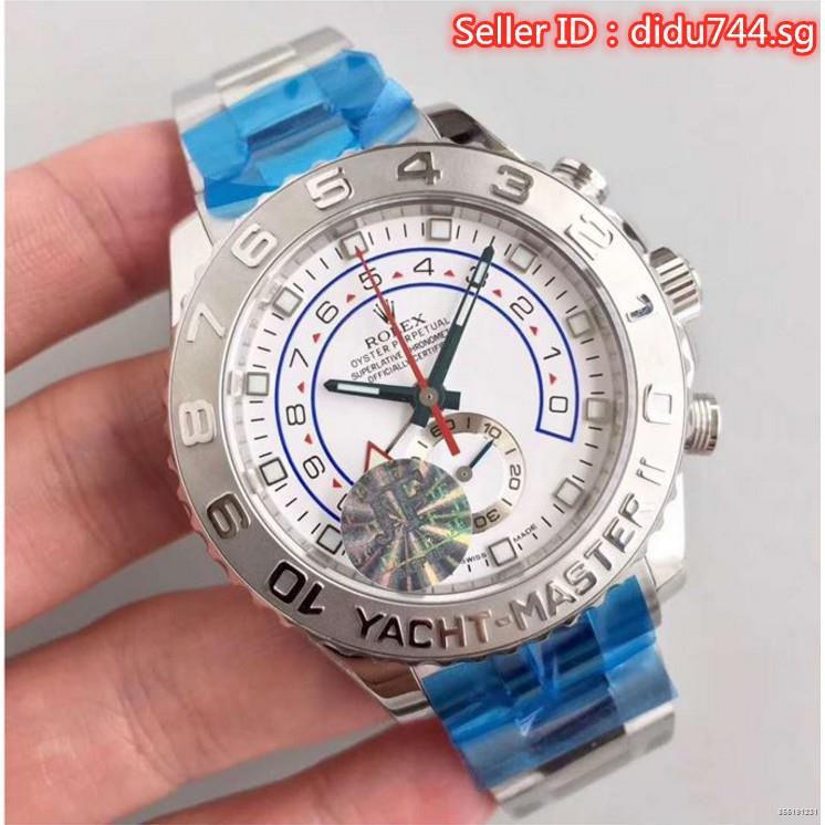 จัดหาของแท้-rolex-yacht-name-ii-master-ใบหน้าขาว-116680