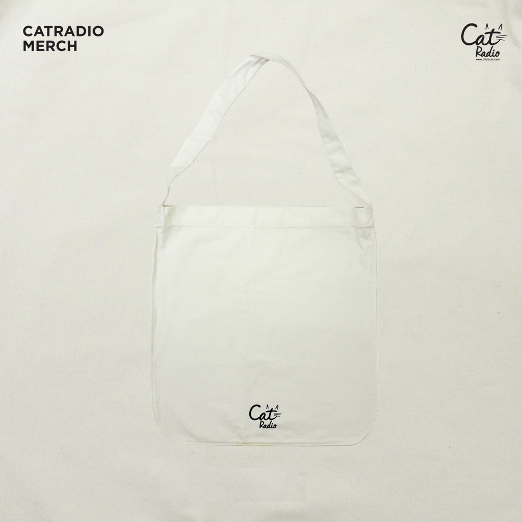 กระเป๋าผ้าแคนวาส-cat-radio-โลโก้เล็ก