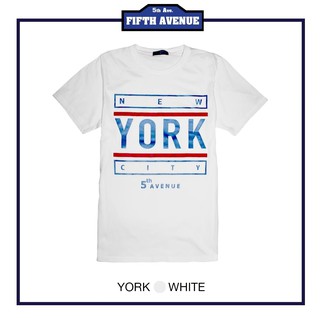 เสื้อยืดขายดี5thave เสื้อยืดแขนสั้น รุ่น York cottonS-3XL