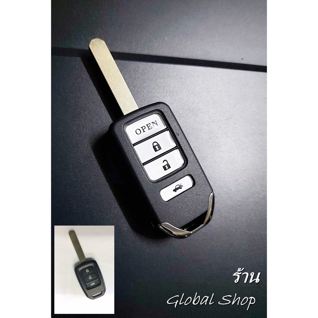 กุญแจพับ-honda-key-ใช้กับรุ่น-ฮอนด้า-city-ปี-14-ใช้ได้ทั้ง-2-3-ปุ่ม-พร้อมส่ง-โค้ด-newflip0000-ลด-80-บาท