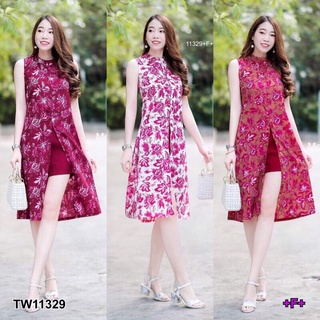 TW11329 Set 2 ชิ้น เสื้อคอปีนแขนกุด