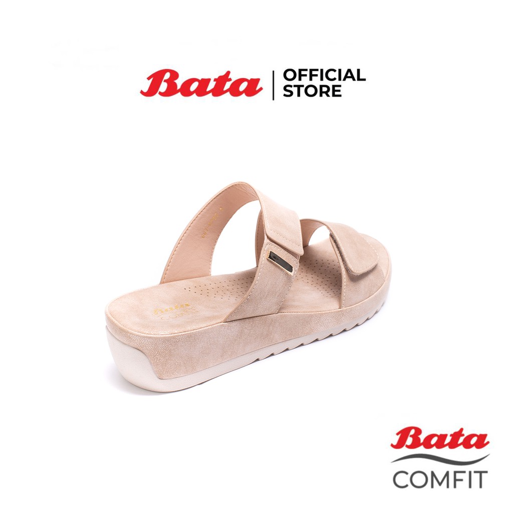 bata-comfit-บาจา-คอมฟิต-รองเท้าเพื่อสุขภาพ-นิ่มและเบา-พื้นหนา-สูง-1-นิ้ว-สำหรับผู้หญิง-รุ่น-sunny-สีทอง-6618785