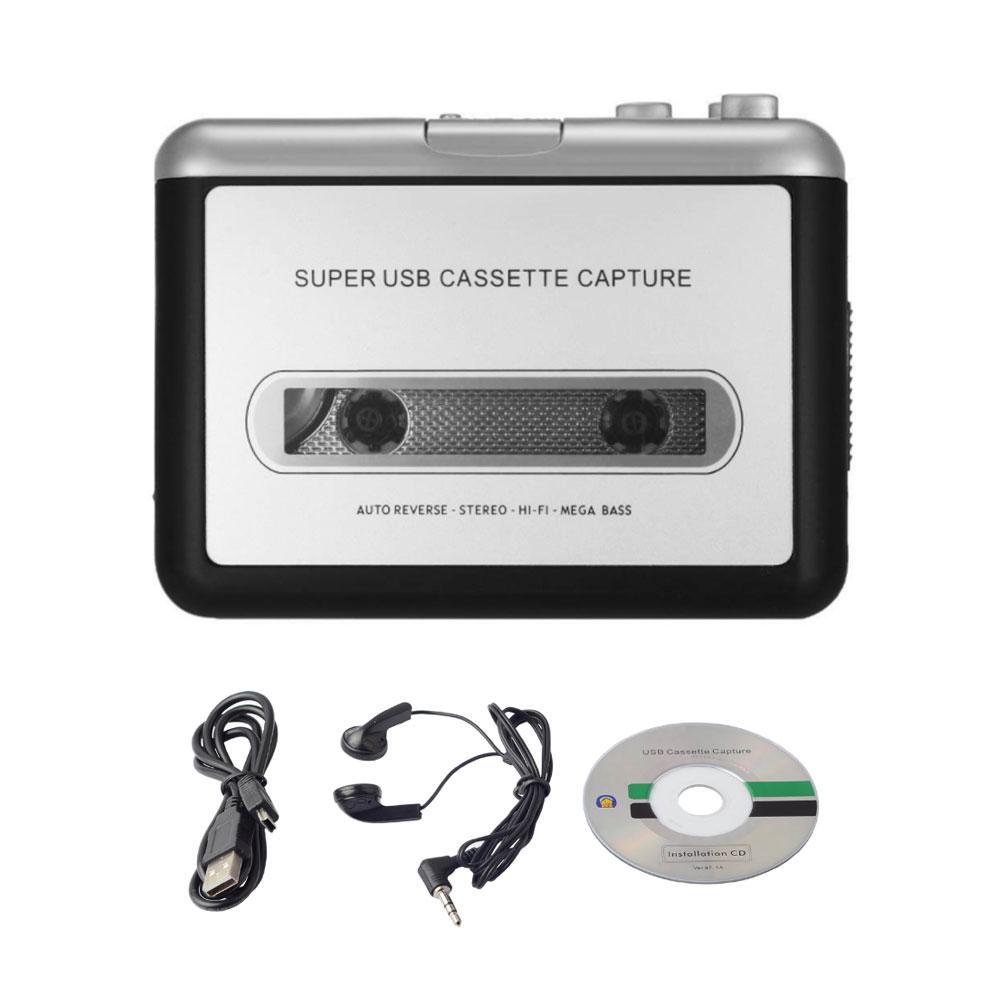 ภาพสินค้าHS เครื่องเล่นเพลง Ezcap Walkman Cassette Tape-to-PC MP3 Converter Digital USB Capture w / Earphone จากร้าน hometoolshop6 บน Shopee ภาพที่ 1