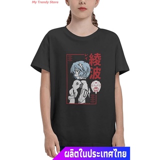 My Trendy Store อีวานเกเลียนเสื้อยืดแขนสั้น Neon Genesis Evangelion Shirts Youth Cotton T-Shirt Tops Evangelion Mens Wo
