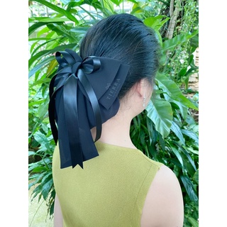 Chiffons satin bow #โบว์ติดผม#เน็ตติดผม