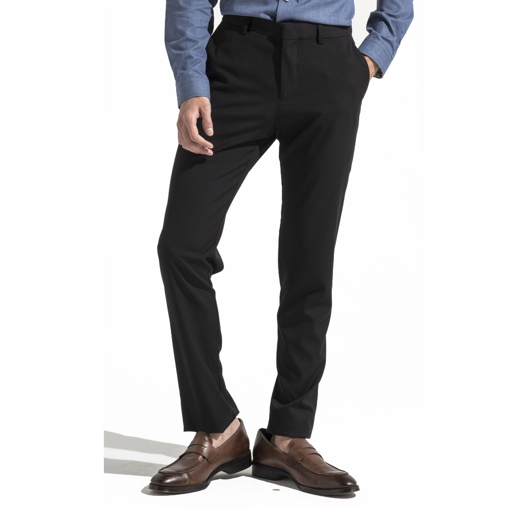 รูปภาพสินค้าแรกของICON BY POSITIF กางเกงสแล็คทำงาน SLACK ทรงขากระบอก มีเลือก 3 สี (สีดำ,สีกรมท่า,สีเทาดำ) - PS106TSBL