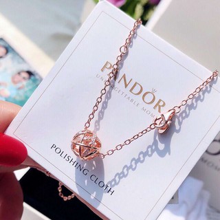สินค้า 🔥พร้อมส่ง🔥Pandora แท้ สร้อย Pandora ของแท้ Pandora necklace Hollow Galaxy แพนโดร่า ของแท้ 100% ของขวัญสำหรับคนพิเศษ