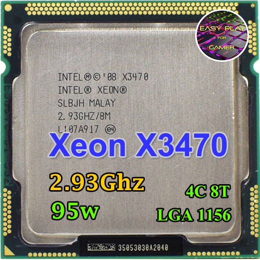 ⚡️CPU Intel Xeon X3470 2.933 GHz 4คอ8เทรด 95W LGA 1156 ฟรี