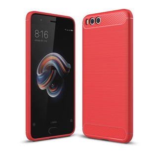 Lenuo  เคส  for Xiaomi Mi Note 3 TPU Soft Carbon Fiber Silicone phone Back Cover