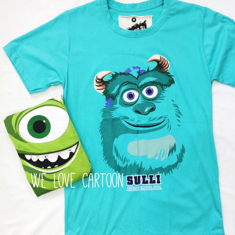 เสื้อยืดลายการ์ตูนมอนเตอร์อิงค์-monster-inc-ver-1