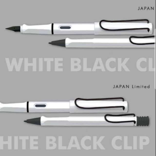 lamy-limited-japan-2019-white-black-clip-ปากกาหมึกซึม