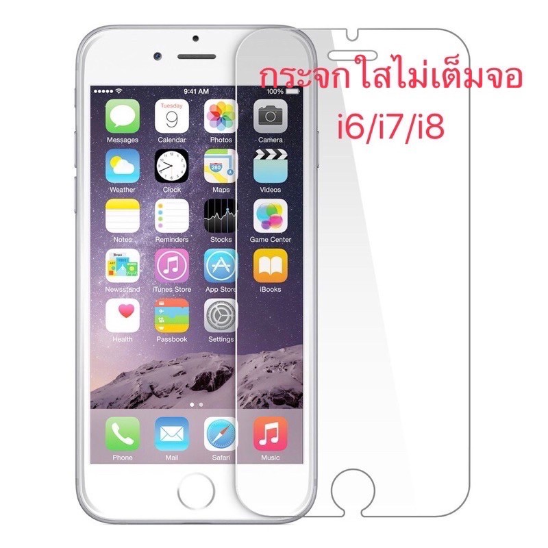 ฟิล์มกระจกใสแบบไม่เต็มจอ-i6-6s-i7-i8-se-2020-6plus-7plus-8plus-xs-11pro-xr-11-xsmax-11promax-12mini-12-12pro-12promax