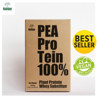 Pea protein 100% ,Natuur,โปรตีนถั่วลันเตา 300กรัม #88525122017