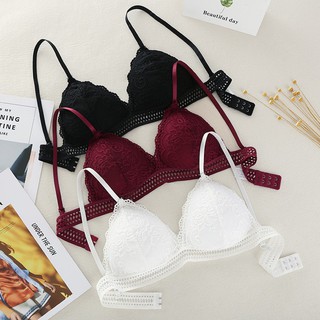 สินค้า สินค้าพร้อมส่งจากไทย💥Angle Bra 💥 (N206) บราสายเดี่ยว บราลูกไม้ ปรับสายได้ ไม่มีโครง หลังตะขอ ฟรีไซส์